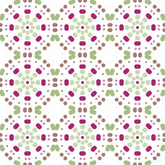 Seamless abstract pattern background with a variety of colored circles.