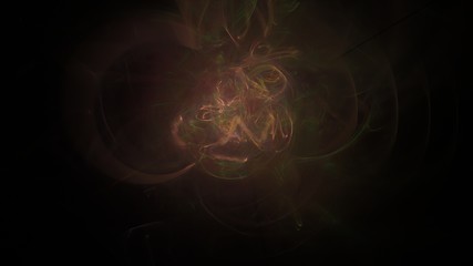 Fantasy chaotic colorful fractal pattern. Abstract fractal shapes. 3D rendering illustration background or wallpaper