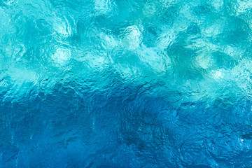 Abstract of blue water in two tones