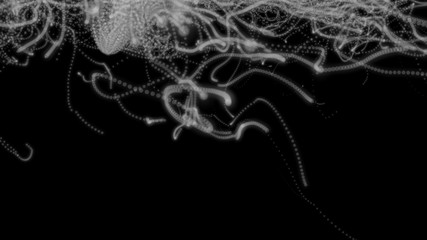 Abstract background with circles and lines. Different shades and thickness.