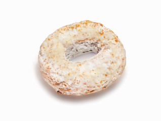 Almond cookie isolated on white background