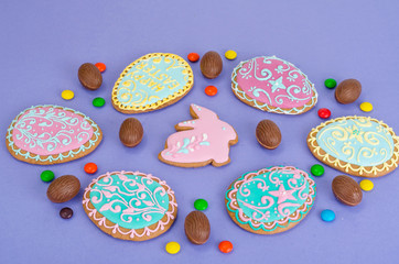 Bright easter background, texture, pattern.