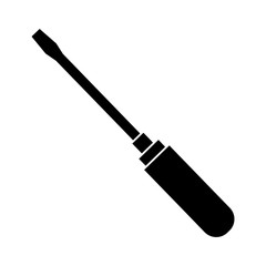 Screwdriver monochrome icon. simple and trendy flat style isolated on white background.