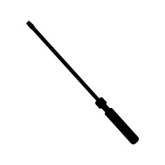 Screwdriver monochrome icon. simple and trendy flat style isolated on white background.
