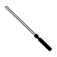 Screwdriver monochrome icon. simple and trendy flat style isolated on white background.