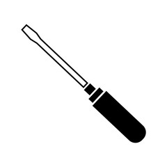 Screwdriver monochrome icon. simple and trendy flat style isolated on white background.