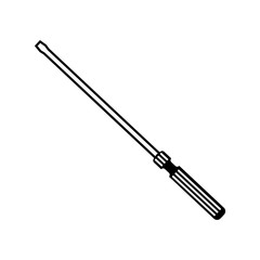 Screwdriver monochrome icon. simple and trendy flat style isolated on white background.