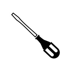 Screwdriver monochrome icon. simple and trendy flat style isolated on white background.