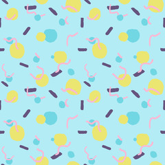 Seamless Pattern Abstract Hand Drawn Doodles
