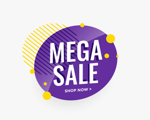 mega sale circular banner design