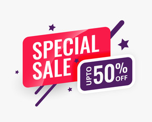 special sale abstract banner design template