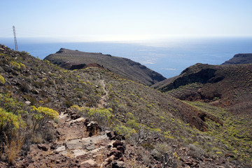 Trail on the coast