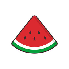 simple Watermelon symbol isolated vector