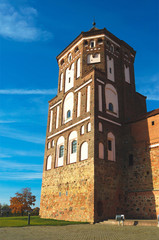 Republic of Belarus. Tower of the Mir castle
