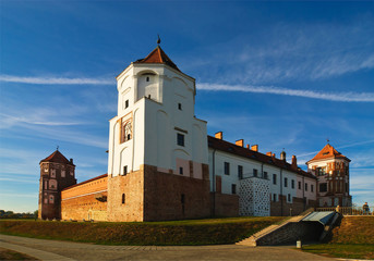 Fototapeta premium Republic of Belarus. Tower of the Mir castle