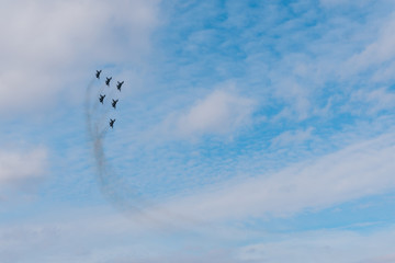 flying kite in the sky