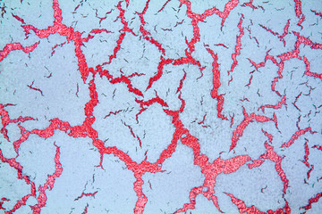 decorative plaster imitating cracks on the surface