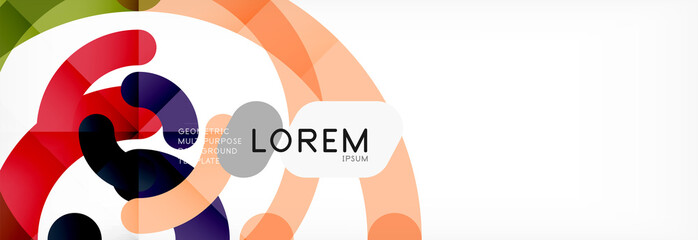 Linear design circle background