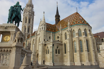 Fototapeta na wymiar St. Matthias Cathedral in Budapest, Hungary