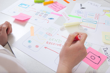 Software developer makes structure app for modern mobile phone.