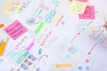 Ux Ui design app mobile smartphone.