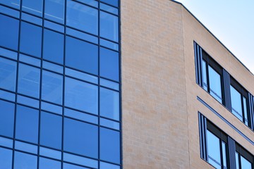 Fragment of new business center building