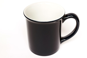 Ceramic mug isolated on white background