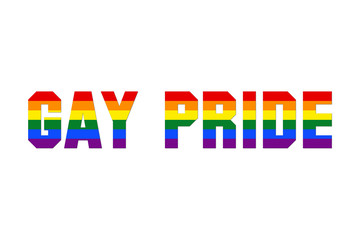 Colorful gay pride sign
