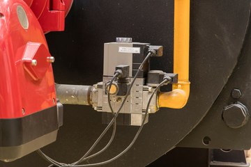 Control of gas supply to a large gas boiler.