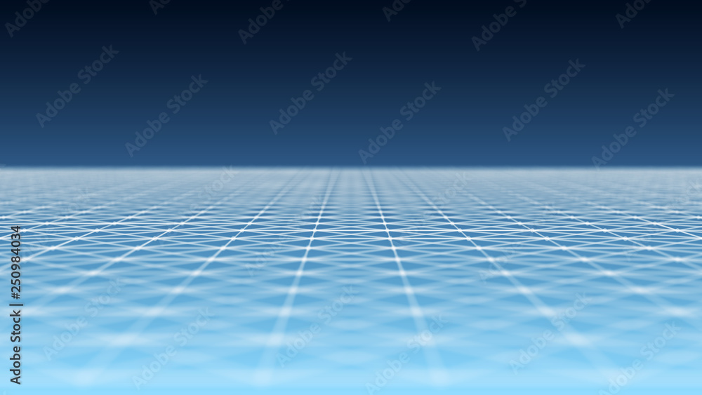 Poster minimalistic futuristic landscape big data. hud element. cyber or technology background. 3d renderin