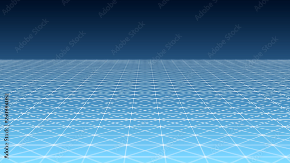 Poster minimalistic futuristic landscape big data. hud element. cyber or technology background. 3d renderin