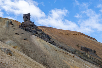 Volcanic mountains of Landmannalaugar in Fjallabak Nature Reserve. Iceland