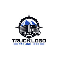 Truck Logo Vector Stock Image