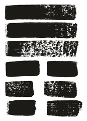 Paint Brush Medium Lines High Detail Abstract Vector Background Set 156