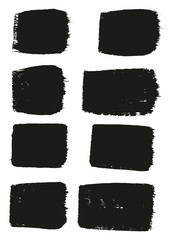 Paint Brush Medium Lines High Detail Abstract Vector Background Set 63