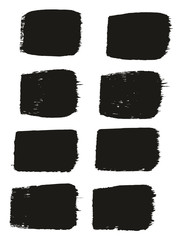 Paint Brush Medium Lines High Detail Abstract Vector Background Set 62