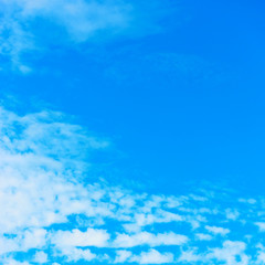 Fototapeta na wymiar Blue sky with white clouds