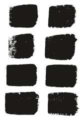 Paint Brush Medium Lines High Detail Abstract Vector Background Set 49