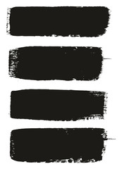 Paint Brush Medium Lines High Detail Abstract Vector Background Set 48