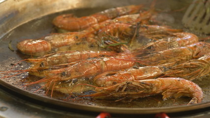Live crayfish in a plastic bag