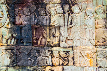 Ancient khmer stone carving