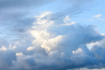 blue sky with clouds