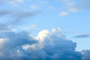 blue sky with clouds
