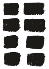 Paint Brush Medium Lines High Detail Abstract Vector Background Set 21