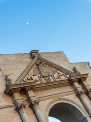 Last lights of the sunset in Lecce