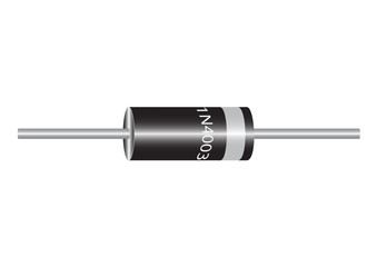 A diode is a semiconductor device having two contacts - an anode and a cathode, a current is passed through the diode.