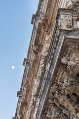 Last lights of the sunset in Lecce