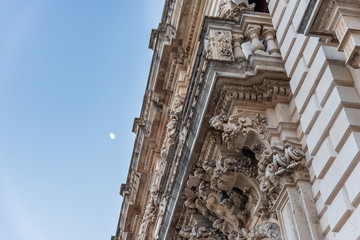 Last lights of the sunset in Lecce