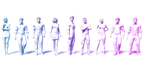 Confident Business Team