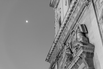 Lecce. City of the Baroque. Black and white